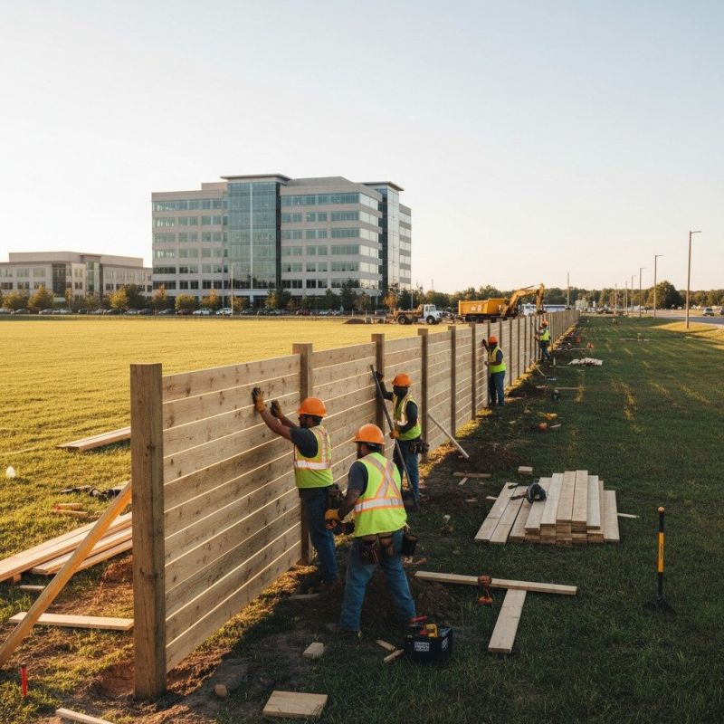 Wood Fence Installation detail